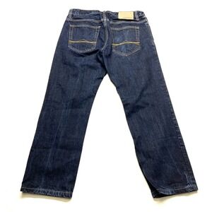 Aeropostale Jeans Mens 30/30 Blue Denim Straight Leg Pockets Slim Fit Mid Rise